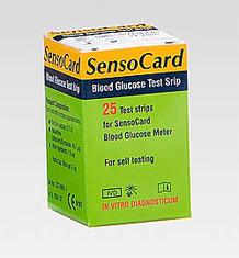 Pak sensocard teststrips