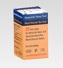 Pak sensolite teststrips